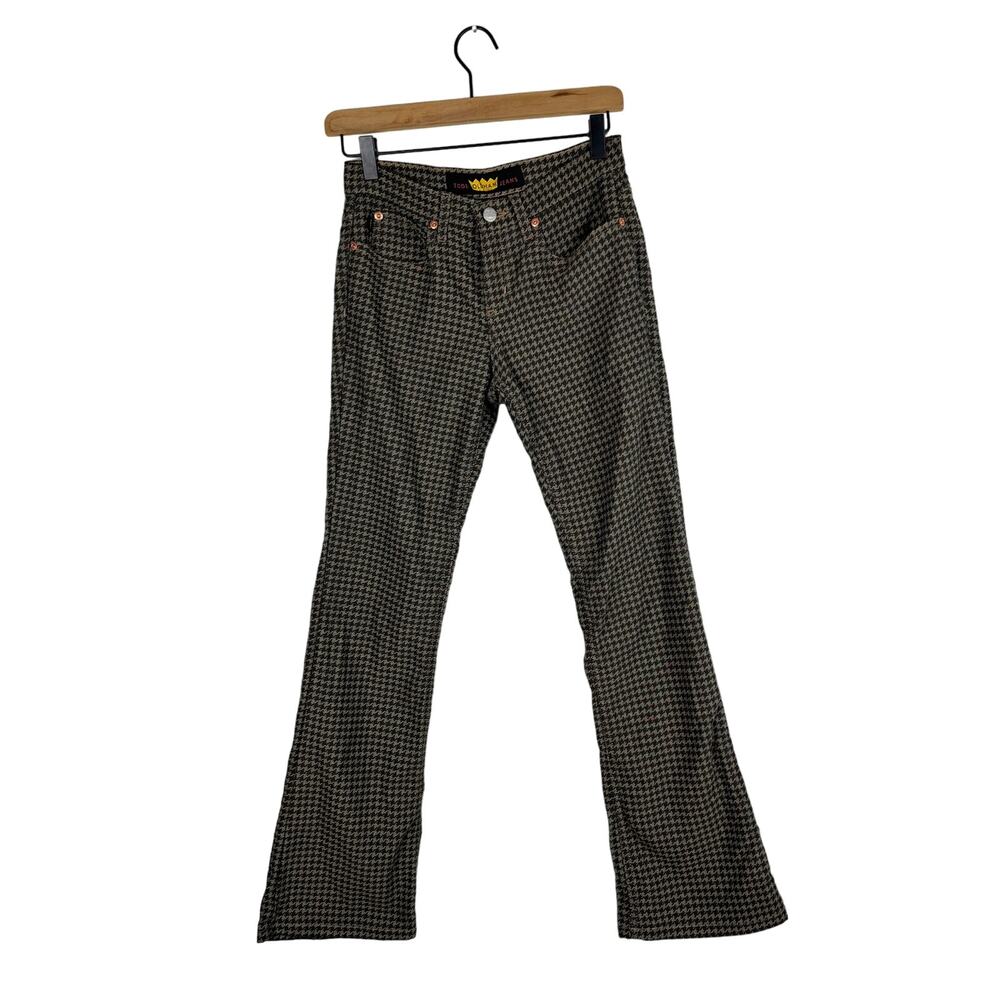 Vintage todd oldham jeans patterened flares size 3 y2k